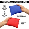 image:imageGoSports Regulation Size Wooden Cornhole Set with Natural Wood Finish  Includes Carrying CaseRed  Royal Blue