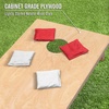 image:imageGoSports Regulation Size Wooden Cornhole Set with Natural Wood Finish  Includes Carrying CaseRed  White