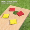 image:imageGoSports Regulation Size Wooden Cornhole Set with Natural Wood Finish  Includes Carrying CaseRed  Yellow