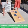 image:imageGoSports Regulation Size Wooden Cornhole Set with Natural Wood Finish  Includes Carrying CaseRoyal Blue  Gold