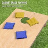 image:imageGoSports Regulation Size Wooden Cornhole Set with Natural Wood Finish  Includes Carrying CaseRoyal Blue  Gold