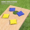 image:imageGoSports Regulation Size Wooden Cornhole Set with Natural Wood Finish  Includes Carrying CaseRoyal Blue  Yellow