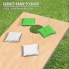 image:imageGoSports Regulation Size Wooden Cornhole Set with Natural Wood Finish  Includes Carrying CaseWhite  Bright Green