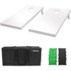 image:imageGoSports 4 ft x 2 ft Regulation Size Wooden Cornhole Boards Set  Includes Carrying Case and Over 100 Optional Bean Bag ColorsBlack  Bright Green