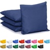 image:imageGoSports Cornhole Bean Bags Set of 4  Regulation All Weather  Classic Navy 6 x 6 Pack of 8
