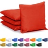 image:imageGoSports Cornhole Bean Bags Set of 4  Regulation All Weather  Classic Red 6 x 6 Pack of 8