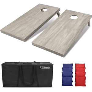 image:imageGoSports 4 ft x 2 ft Regulation Size Wooden Cornhole Boards Set  Includes Carrying Case and Bean Bags Choose Your Colors Over 100 Color CombinationsNavy Blue  Red