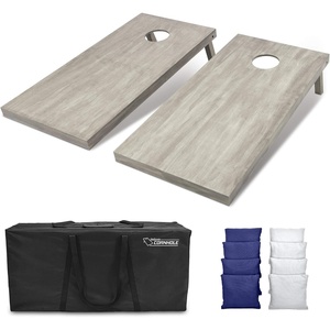 image:imageGoSports 4 ft x 2 ft Regulation Size Wooden Cornhole Boards Set  Includes Carrying Case and Bean Bags Choose Your Colors Over 100 Color CombinationsNavy Blue  White