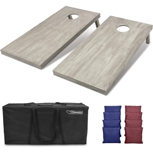 image:imageGoSports 4 ft x 2 ft Regulation Size Wooden Cornhole Boards Set  Includes Carrying Case and Bean Bags Choose Your Colors Over 100 Color CombinationsNavy Blue  Burgundy