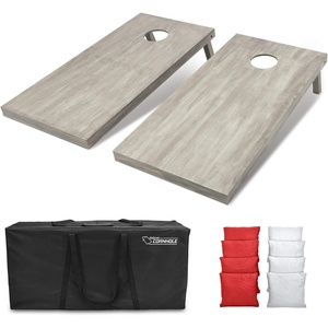 image:imageGoSports 4 ft x 2 ft Regulation Size Wooden Cornhole Boards Set  Includes Carrying Case and Bean Bags Choose Your Colors Over 100 Color CombinationsRed  White