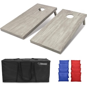image:imageGoSports 4 ft x 2 ft Regulation Size Wooden Cornhole Boards Set  Includes Carrying Case and Bean Bags Choose Your Colors Over 100 Color CombinationsRed  Royal Blue