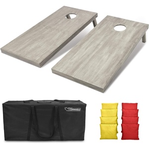 image:imageGoSports 4 ft x 2 ft Regulation Size Wooden Cornhole Boards Set  Includes Carrying Case and Bean Bags Choose Your Colors Over 100 Color CombinationsRed  Yellow