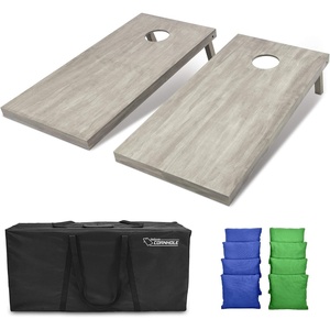 image:imageGoSports 4 ft x 2 ft Regulation Size Wooden Cornhole Boards Set  Includes Carrying Case and Bean Bags Choose Your Colors Over 100 Color CombinationsRoyal Blue  Bright Green