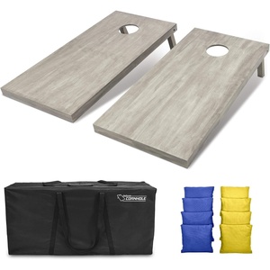 image:imageGoSports 4 ft x 2 ft Regulation Size Wooden Cornhole Boards Set  Includes Carrying Case and Bean Bags Choose Your Colors Over 100 Color CombinationsRoyal Blue  Yellow