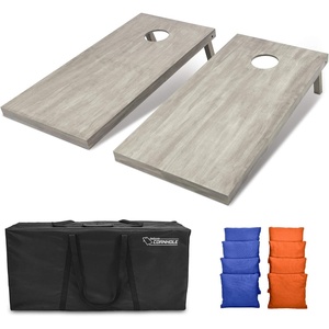 image:imageGoSports 4 ft x 2 ft Regulation Size Wooden Cornhole Boards Set  Includes Carrying Case and Bean Bags Choose Your Colors Over 100 Color CombinationsRoyal Blue  Orange