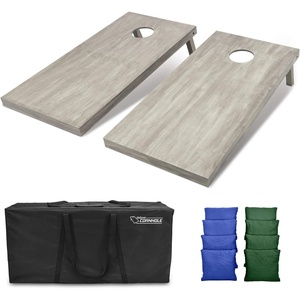 image:imageGoSports 4 ft x 2 ft Regulation Size Wooden Cornhole Boards Set  Includes Carrying Case and Bean Bags Choose Your Colors Over 100 Color CombinationsRoyal Blue  Dark Green