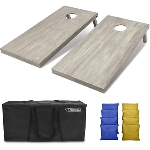 image:imageGoSports 4 ft x 2 ft Regulation Size Wooden Cornhole Boards Set  Includes Carrying Case and Bean Bags Choose Your Colors Over 100 Color CombinationsRoyal Blue  Gold