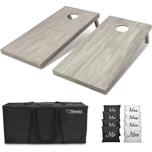 image:imageGoSports 4 ft x 2 ft Regulation Size Wooden Cornhole Boards Set  Includes Carrying Case and Bean Bags Choose Your Colors Over 100 Color CombinationsWedding Mr  Mrs