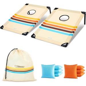 image:imageGoSports Portable Cornhole Set with Carry Case  Outdoor Lawn Bean Bag Toss Game for Adults and Family  Beach Camping Yard Games amp MoreDrifter