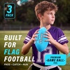 image:imageGoSports 3 Pack Elite Flag Footballs  Mini Pee Wee Junior amp Youth SizesMini