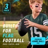 image:imageGoSports 3 Pack Elite Flag Footballs  Mini Pee Wee Junior amp Youth SizesPee Wee  Size 6