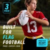 image:imageGoSports 3 Pack Flag Footballs  Mini Pee Wee Junior amp Youth SizesJunior  Size 7