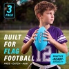 image:imageGoSports 3 Pack Flag Footballs  Mini Pee Wee Junior amp Youth SizesMini