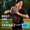 image:imageGoSports 3 Pack Flag Footballs  Mini Pee Wee Junior amp Youth SizesYouth  Size 8