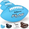 image:imageGoSports 3 Pack Elite Flag Footballs  Mini Pee Wee Junior amp Youth SizesMini