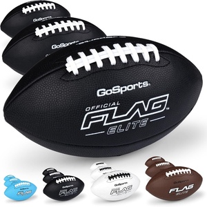 image:imageGoSports 3 Pack Elite Flag Footballs  Mini Pee Wee Junior amp Youth SizesPee Wee  Size 6