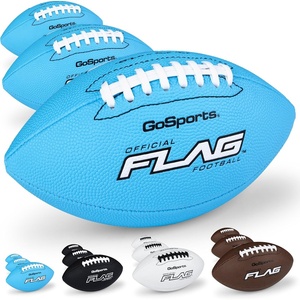 image:imageGoSports 3 Pack Flag Footballs  Mini Pee Wee Junior amp Youth SizesMini