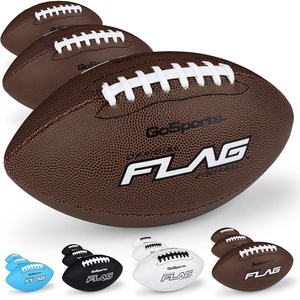 image:imageGoSports 3 Pack Flag Footballs  Mini Pee Wee Junior amp Youth SizesYouth  Size 8
